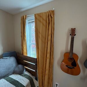 Pillowfort Mustard Yellow Curtain Panel(2)